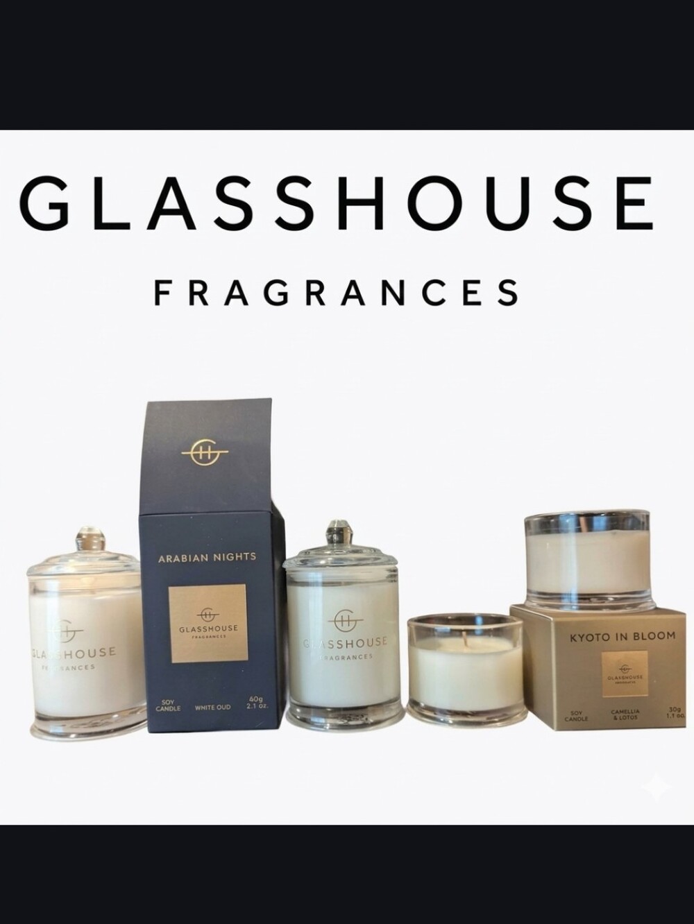 Glasshouse fragrances Candles Lot